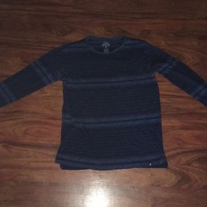Blue long sleeved shirt